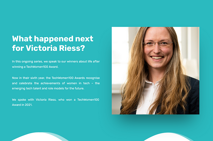 victoria-riess-techwomen100-winner-what-happened-next